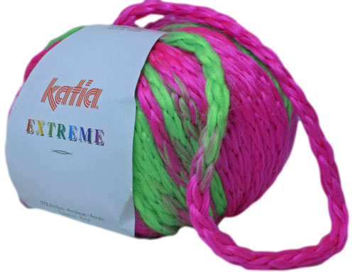 Katia Extreme fuchsiaroze - fluogroen 63