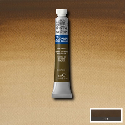 Cotman Water Colour Raw Umber, tube 8 ml.