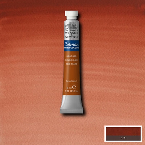 Cotman Water Colour Light Red, tube 8 ml.