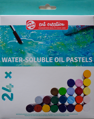 Talens Oliepastel Water Soluble, set 24 kleuren