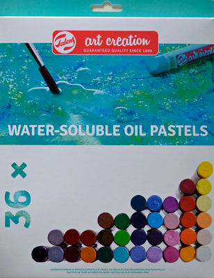 Talens Oliepastel Water Soluble, set 36 kleuren