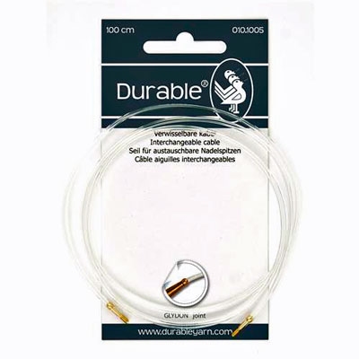 Verwisselbare kabel voor Tunische haaknaald Durable 100 cm.