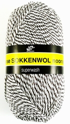 Sokkenwol Noorse wol wit-bruin 6850