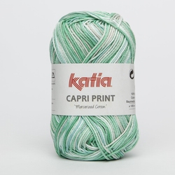 Haakkatoen Capri Print mint-babyblauw 61
