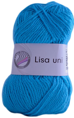 Acrylgaren Lisa Uni turquoise 41