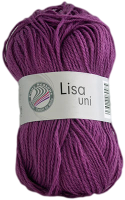Acrylgaren Lisa Uni paars 48