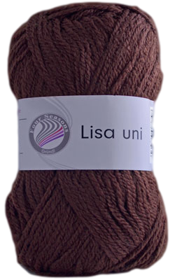 Acrylgaren Lisa Uni chocolade 23